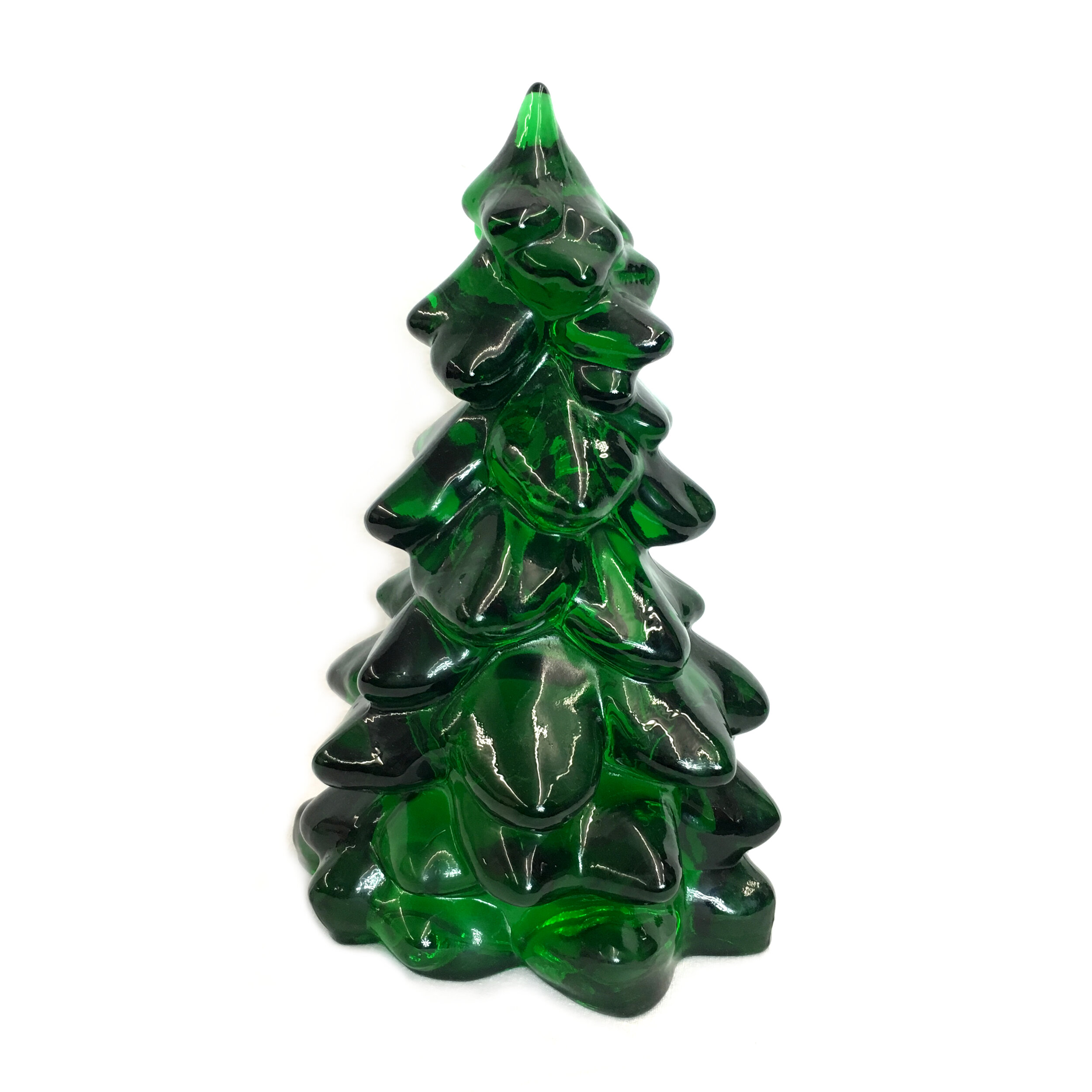 Glass Christmas Tree in Evergreen