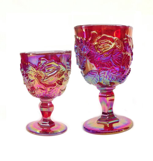 Ruby Luster Goblet