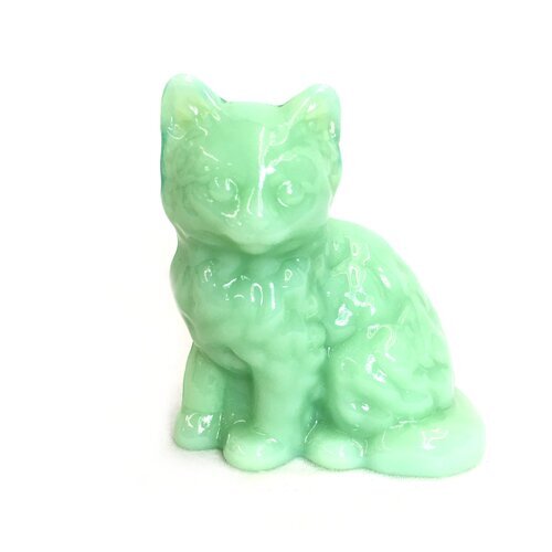 Glass Kitty in Jadeite