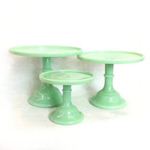 Cake Stands in Jadeite
