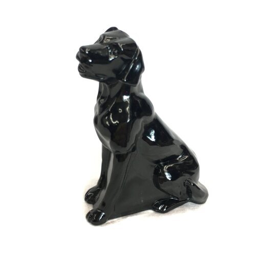 Glass Labrador in Black