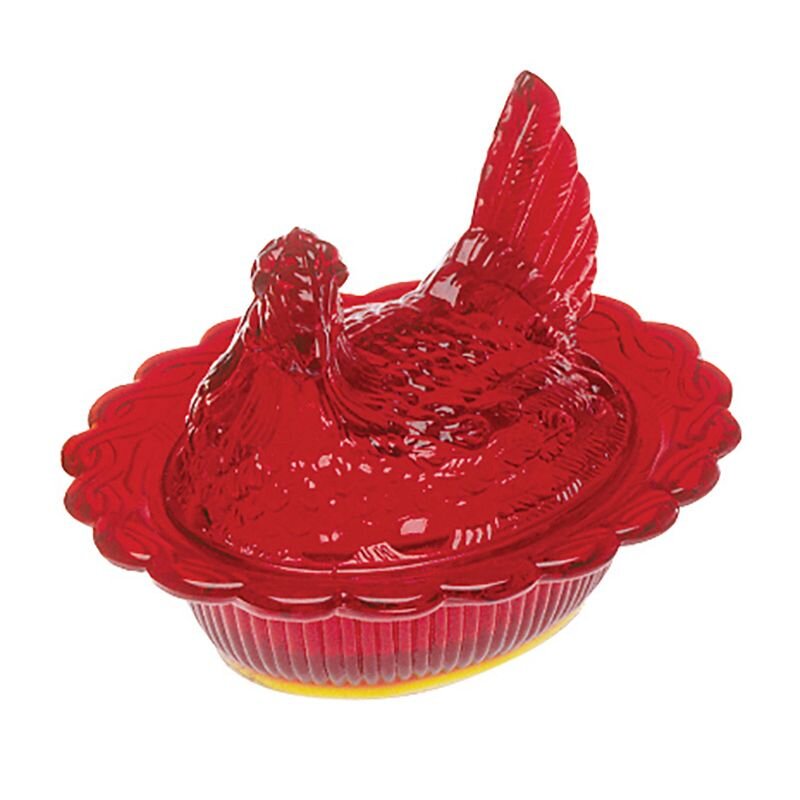 Covered Hen Dish in Ruby