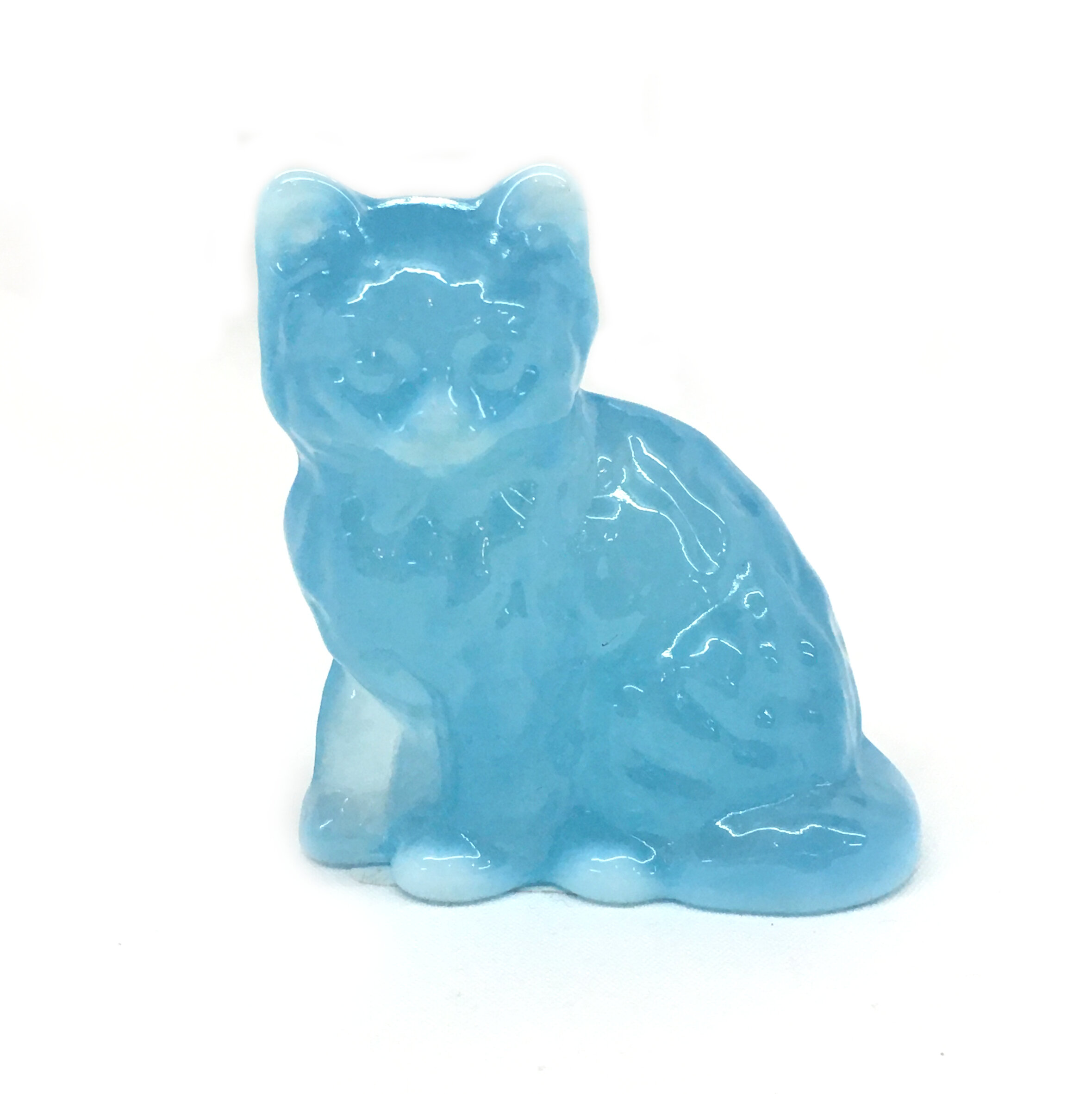 Glass Kitty in Aqua Opal