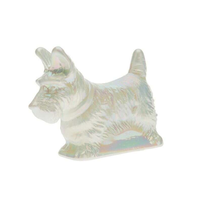 Scottie Dog in White Milk
