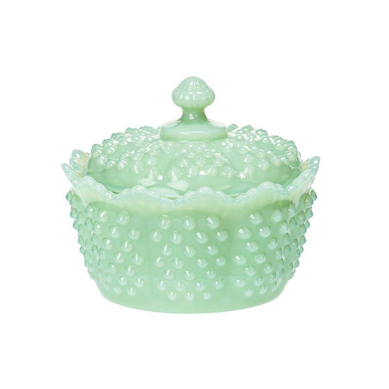 Hobnail Butter Tub in Jadeite