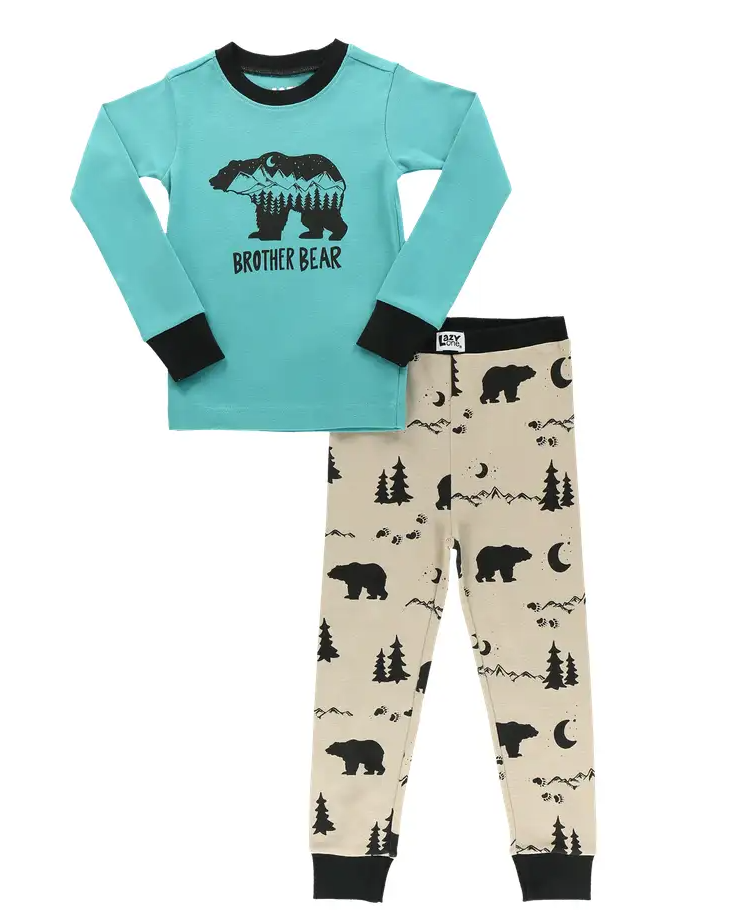 Mountain Brother Bear Kid's PJ Set