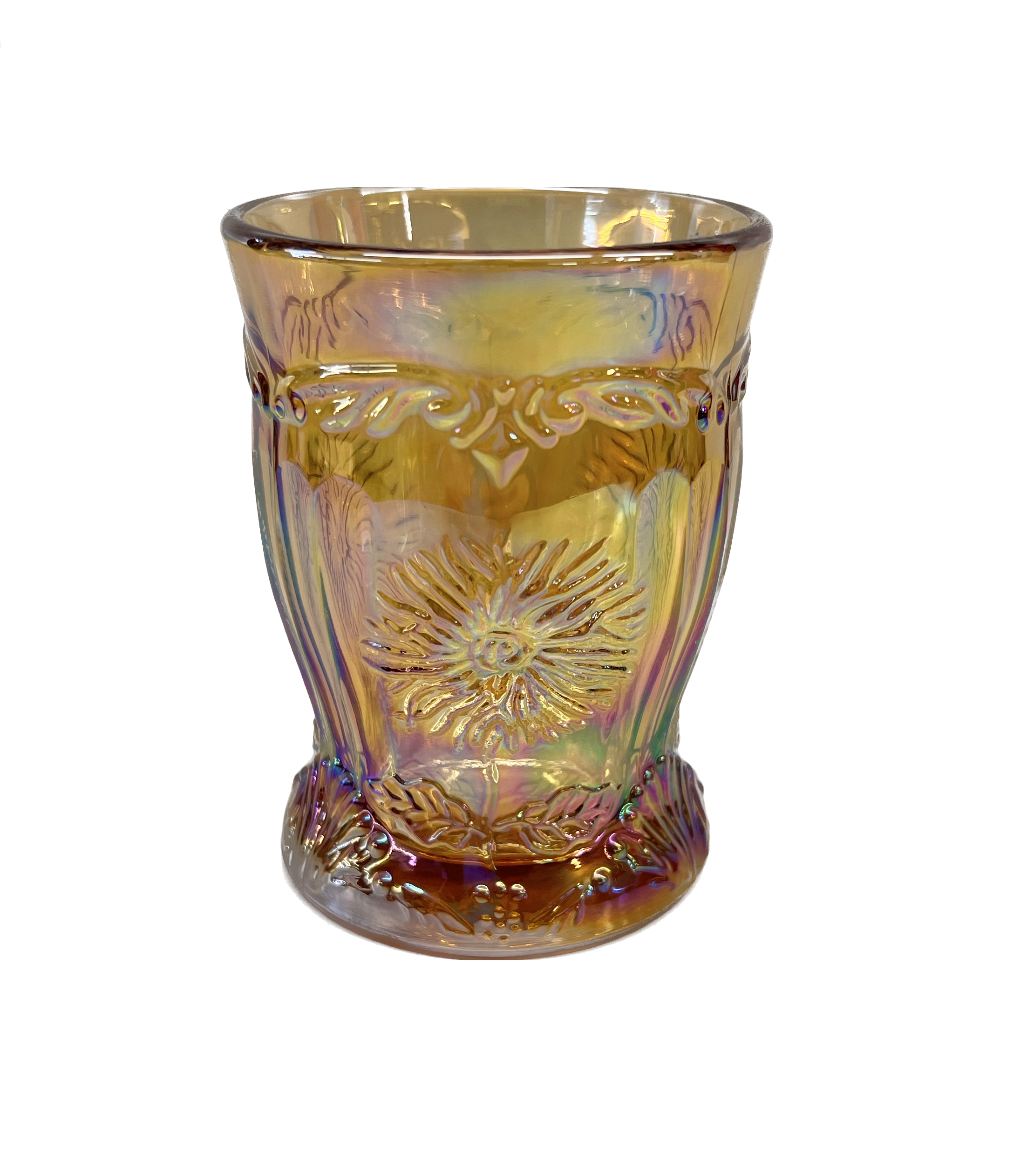 Dahlia Tumbler in Amber Luster