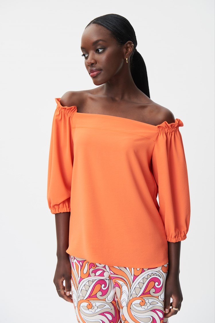 Joseph Ribkoff Off-Shoulder Top With Shirring
