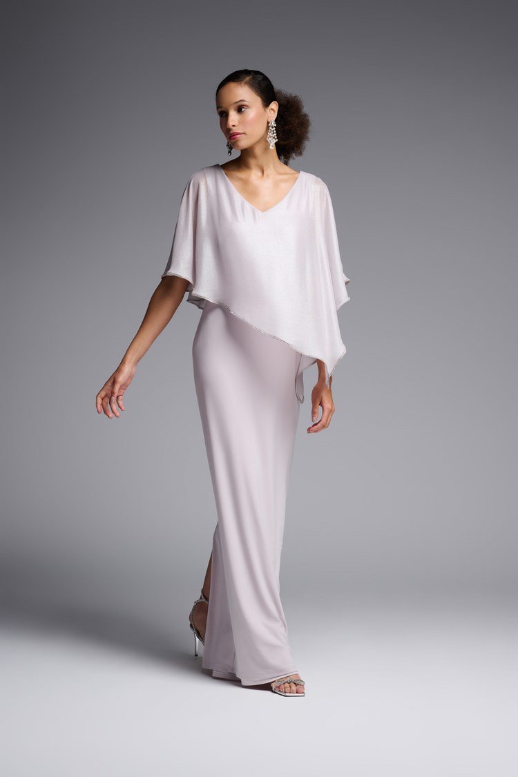 Cape Overlay Sheath Dress