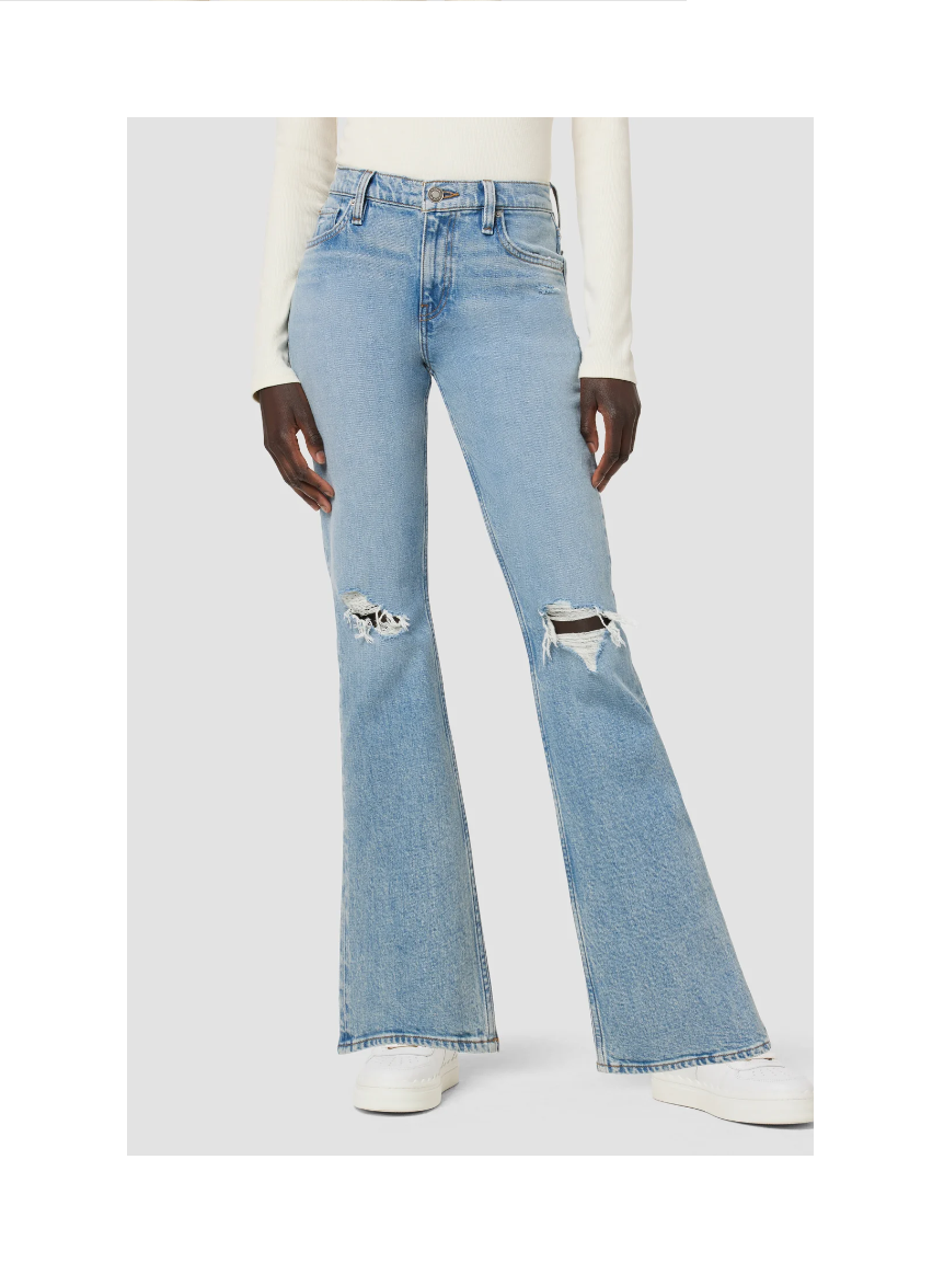 Farrah Mid-Rise Barefoot Bootcut Jean
