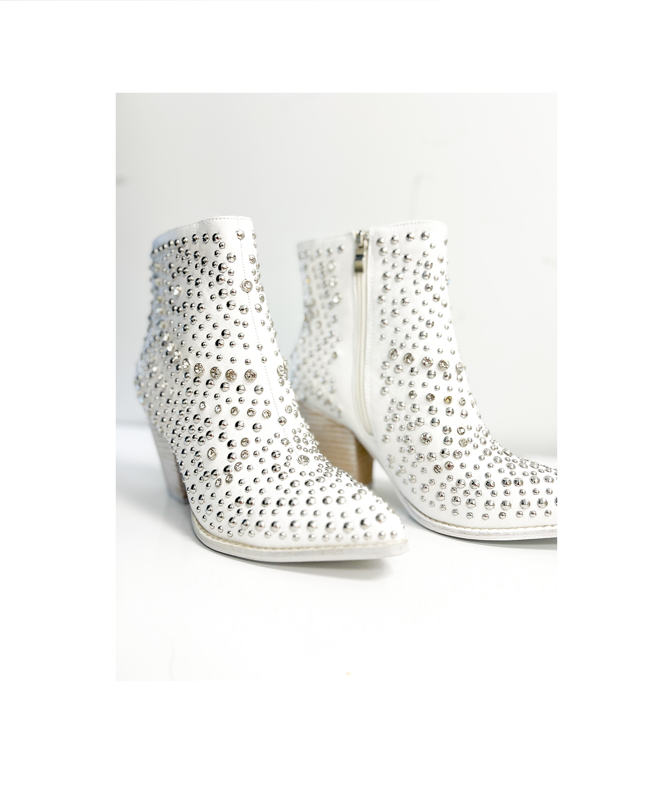 Line Dance Booties in White