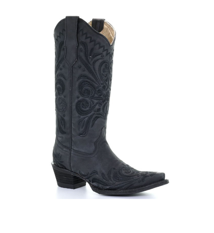 Filigree Black Boots