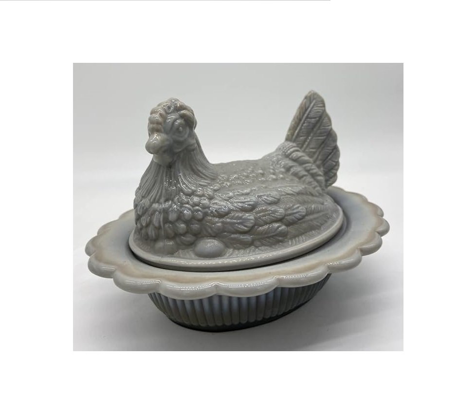 Covered Hen Dish in Marble