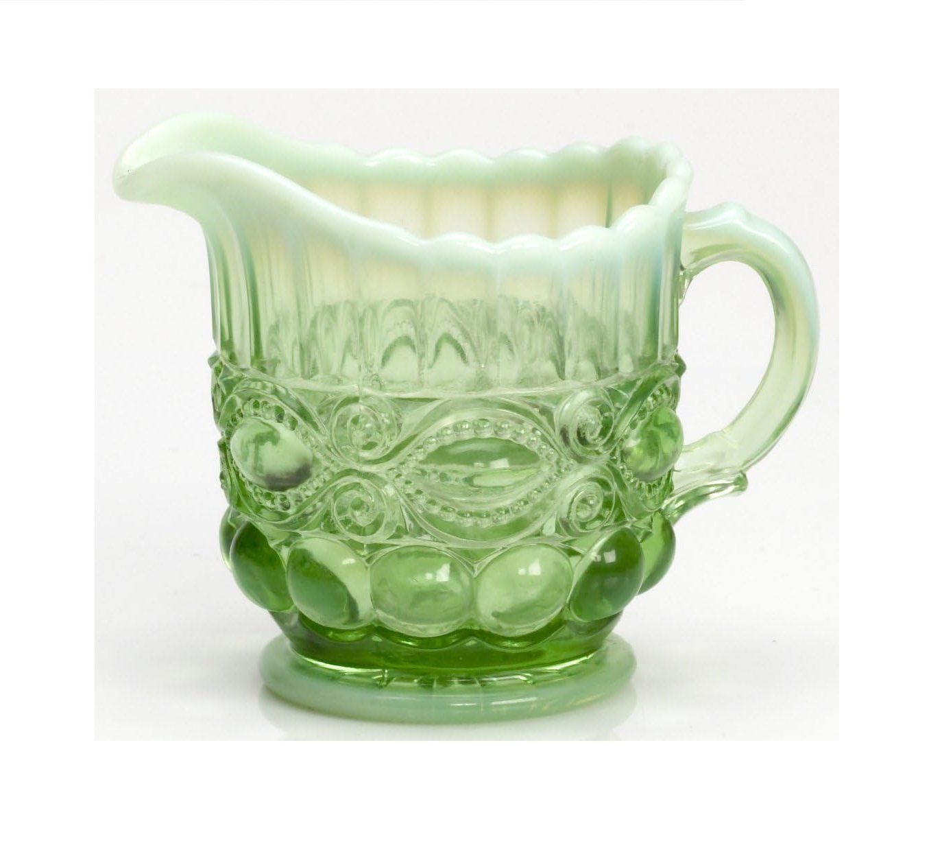 Eye Winker Creamer in Green Opal