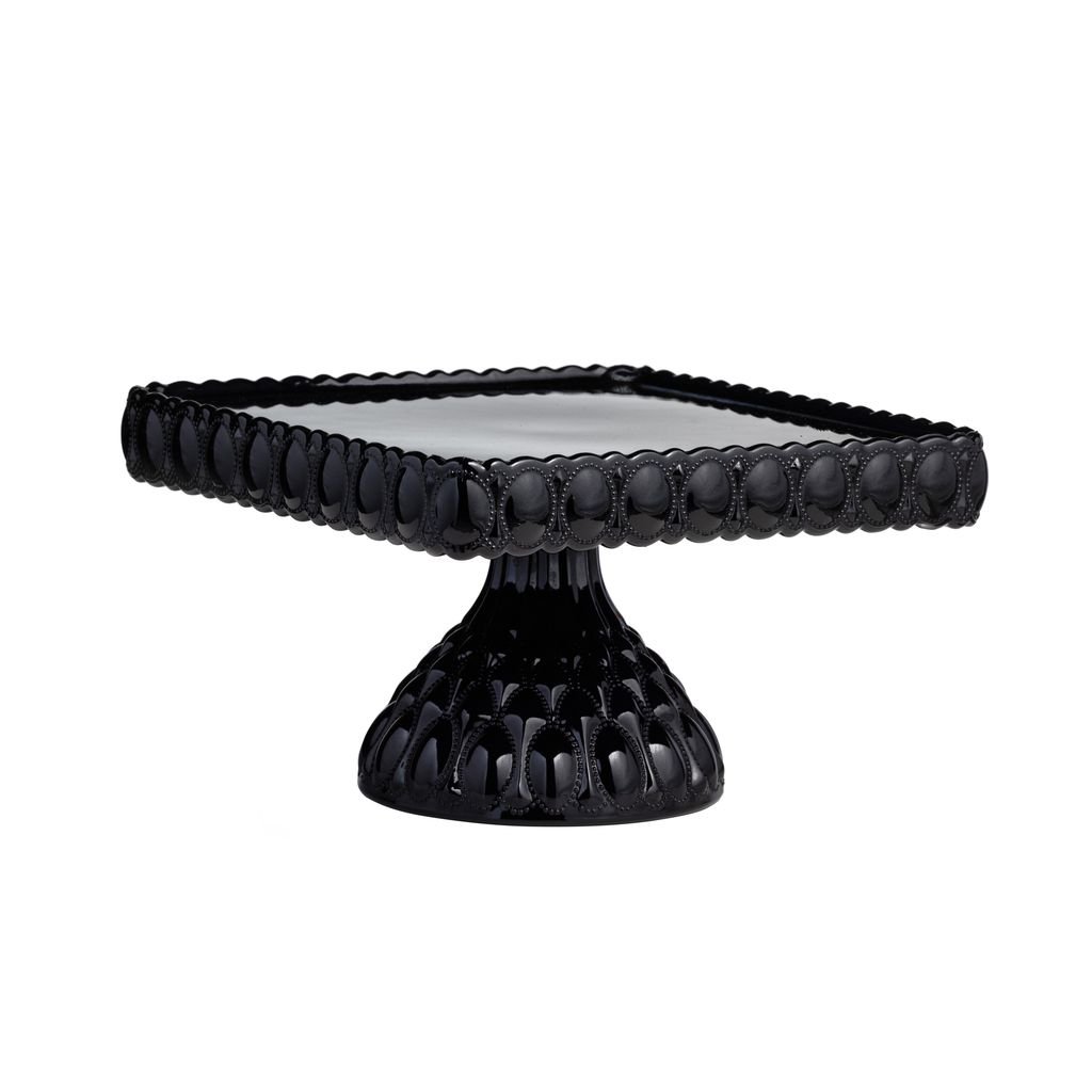 Elizabeth Cake Plate in Black