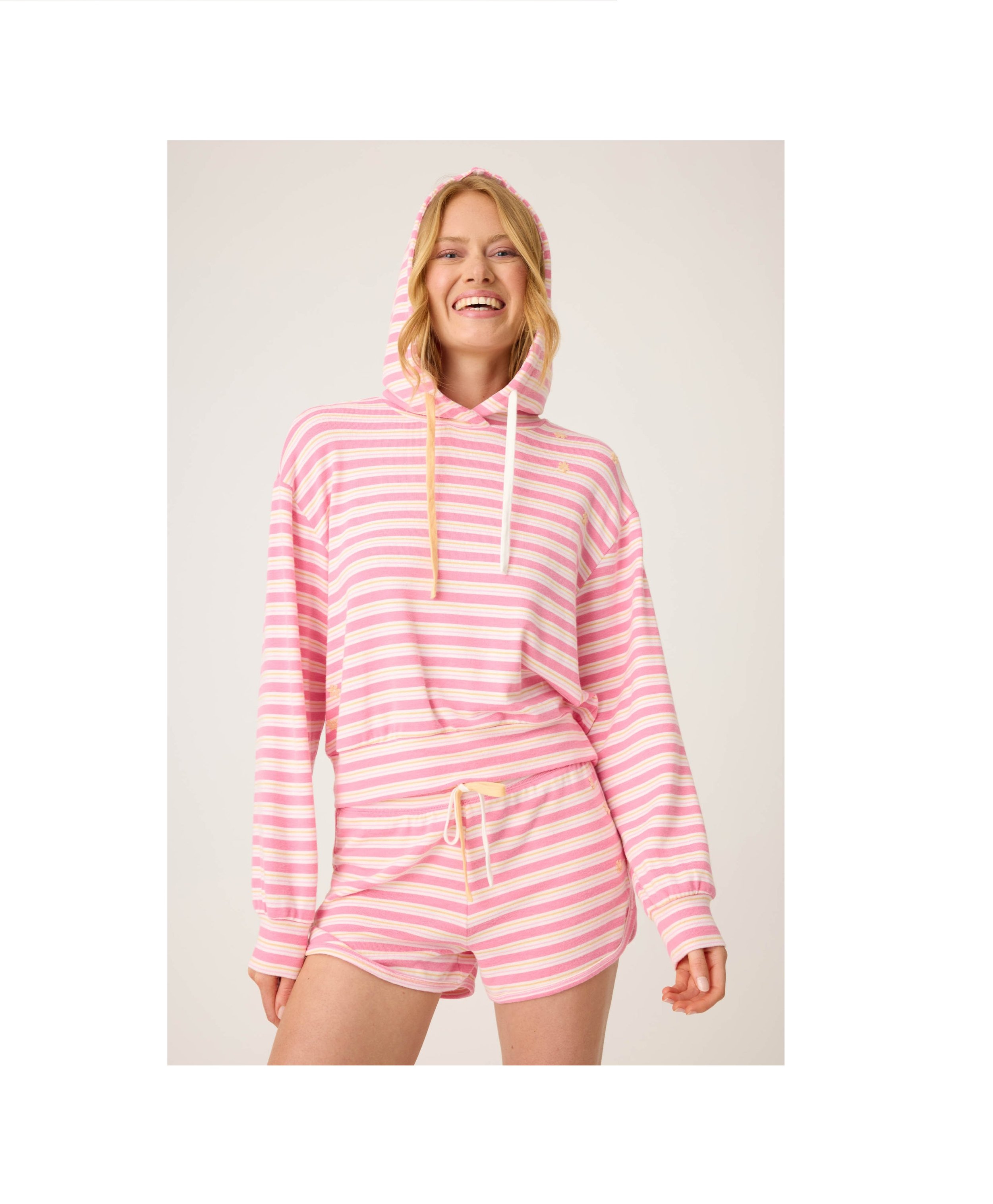 Tini Time Striped Hoodie