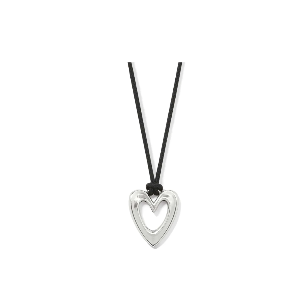 Cascade Open Heart Petite Cord Necklace
