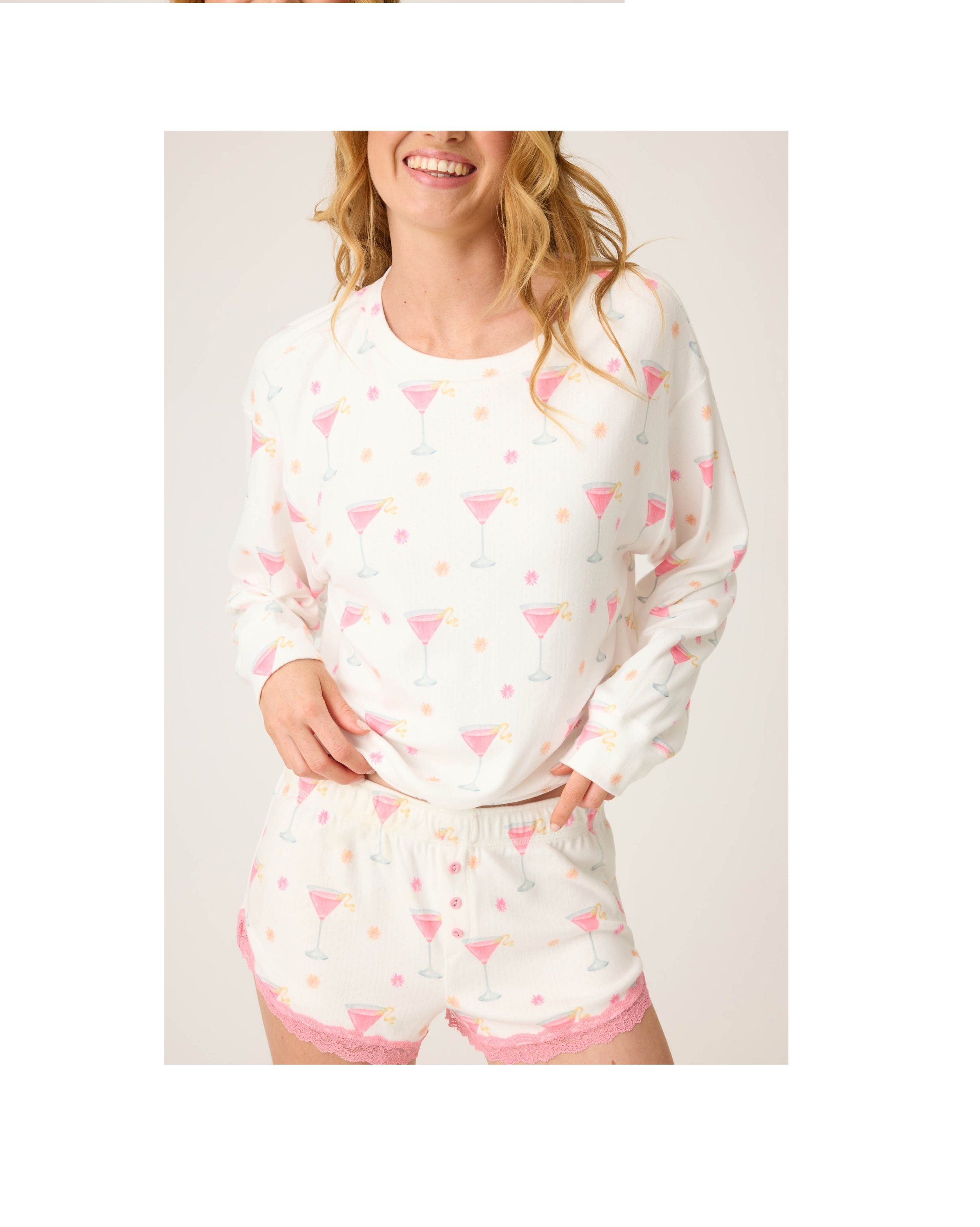 Tini Time Drinks Long Sleeve Top