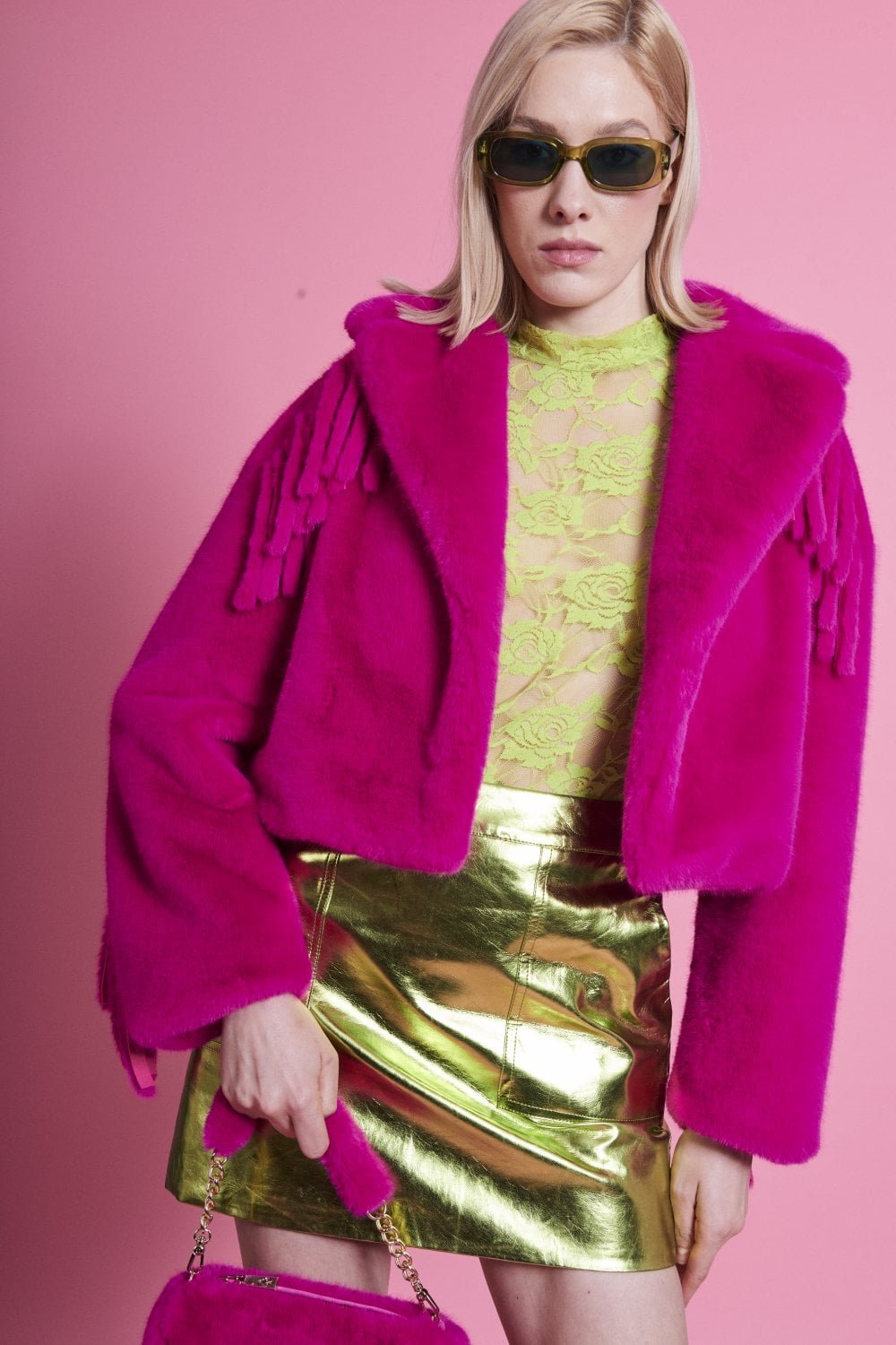 Hand Cut Tassels Bamboo Lyocell Blend Jacket