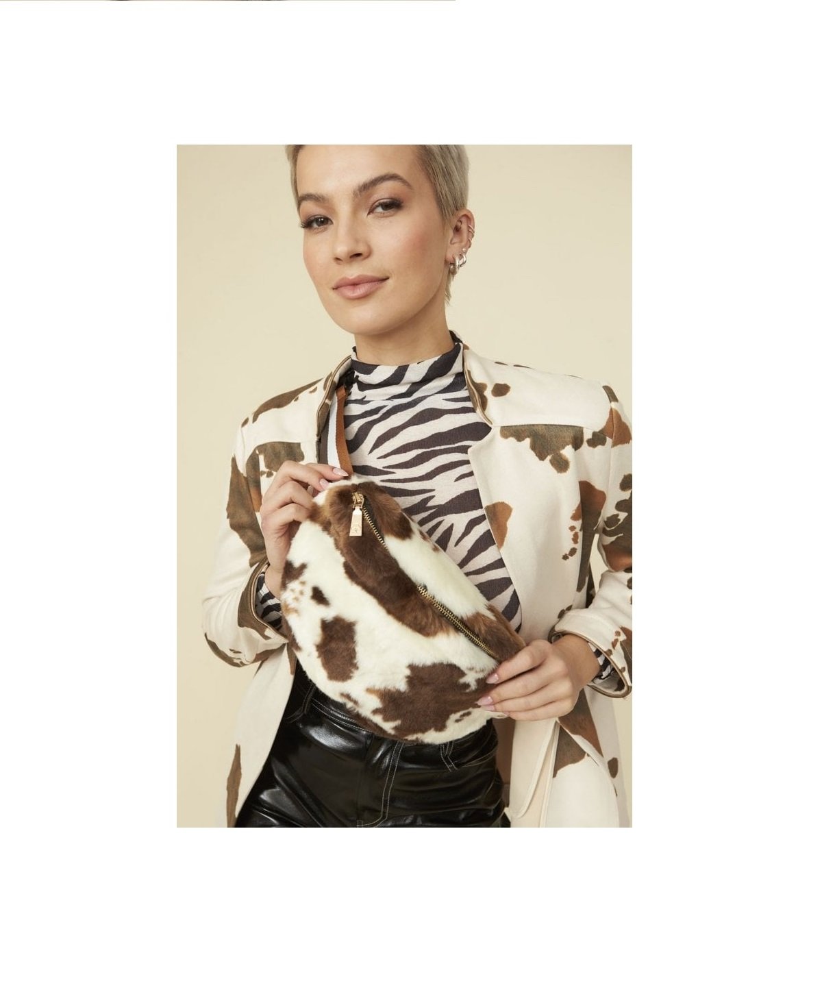 Multi Faux Fur Bum Bag
