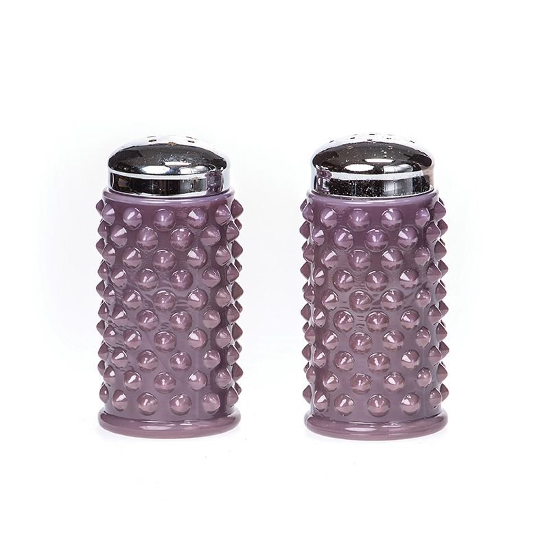 Hobnail Salt & Pepper Shakers in Eggplant