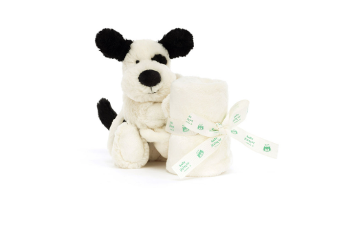 Bashful Black & Cream Puppy Soother